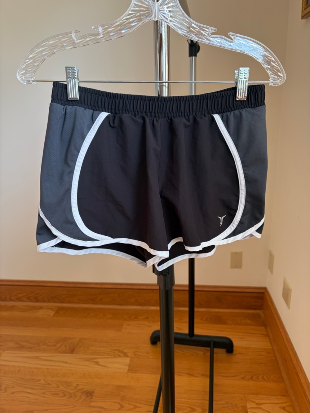 Old Navy Active Black Shorts with White Logo